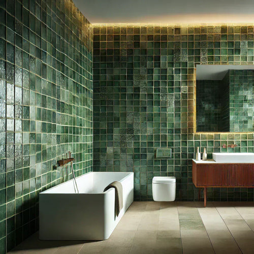 Elegant Green Tile Bathroom Ideas to Elevate Your Décor