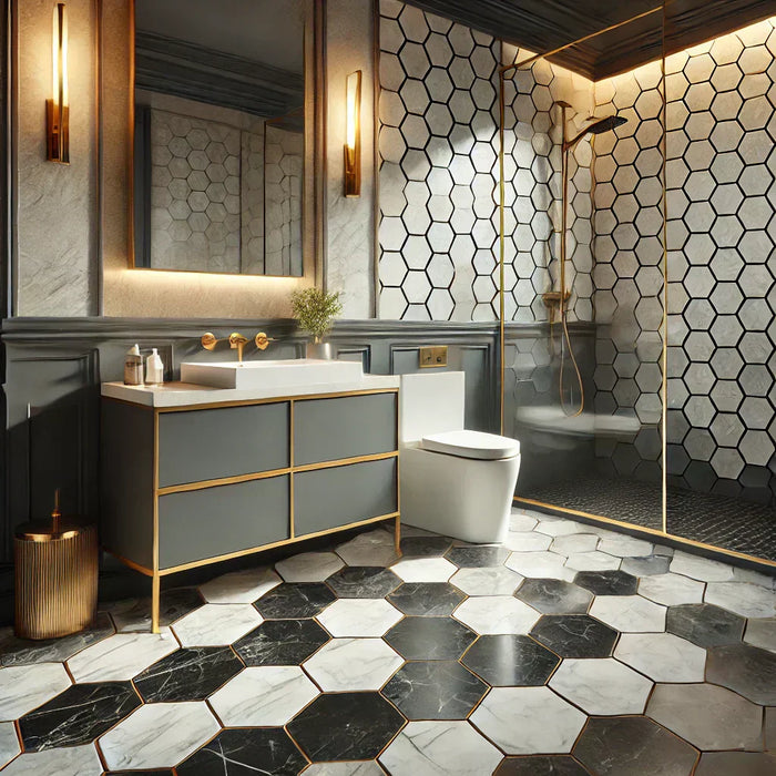 Stunning Hexagon Bathroom Floor Tile Ideas for a Stylish Upgrade