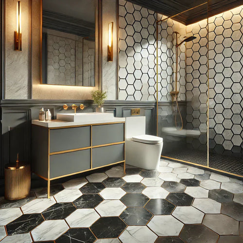 Stunning Hexagon Bathroom Floor Tile Ideas for a Stylish Upgrade