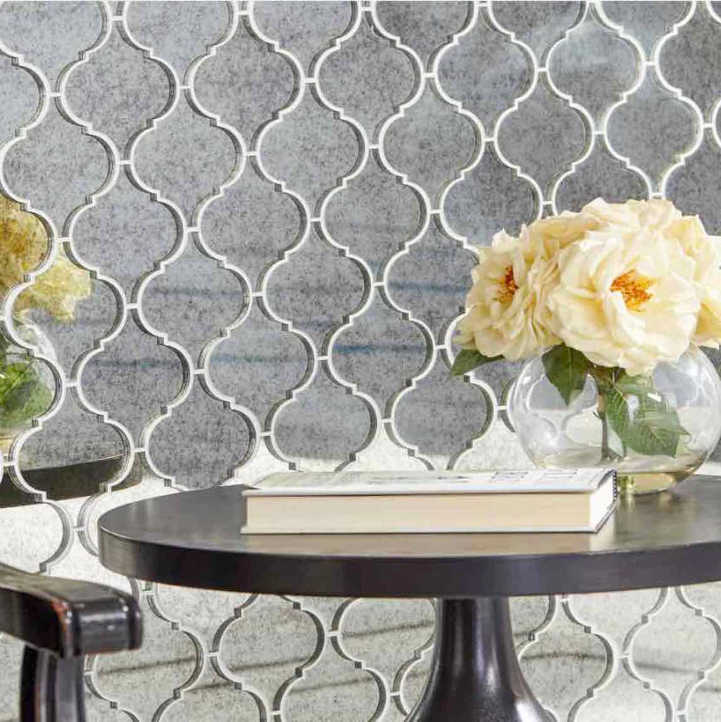 Self Adhesive Glass Mosaic Wall Tiles Decorative Antique Square Mirror  tiles For Household mirror tiles for wall