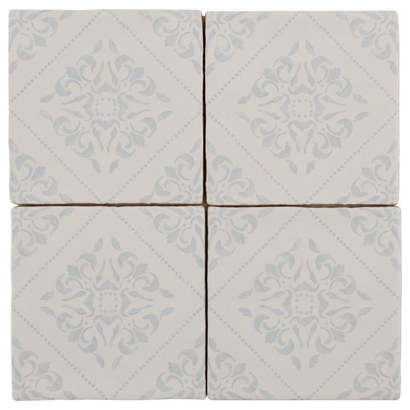 Satin Ceramic Tile Salvador Tender 5x5 for bathroom and shower walls