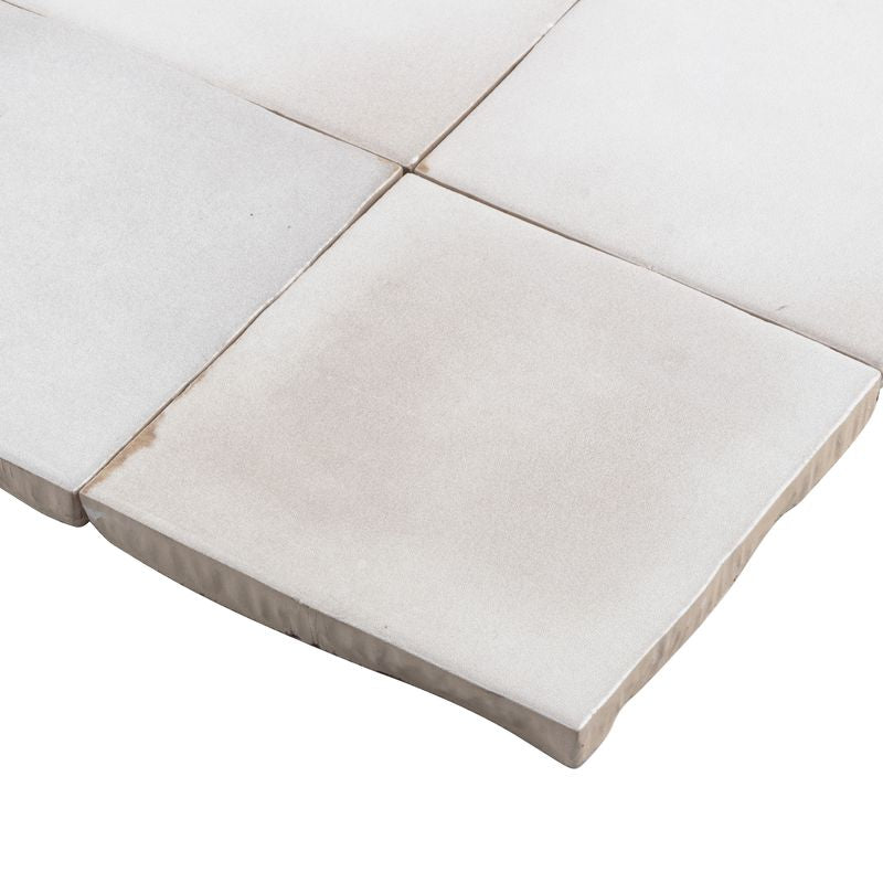 Zellige Heritage Ceramic Distressed Wall Tile Cloth 4x4 for bathroom