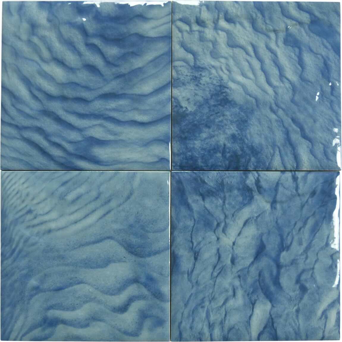 Water Stream Porcelain Pool Tile 6''x6'' Glossy for pools, waterline, spa, kitchen backsplash, bathroom, and shower walls