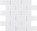 Essentials Porcelain Subway Tile White 2''x4'' in a glossy finish for kitchen backsplashes, bathrooms, showers, fireplace, foyers, floors, and accent/featured walls. 