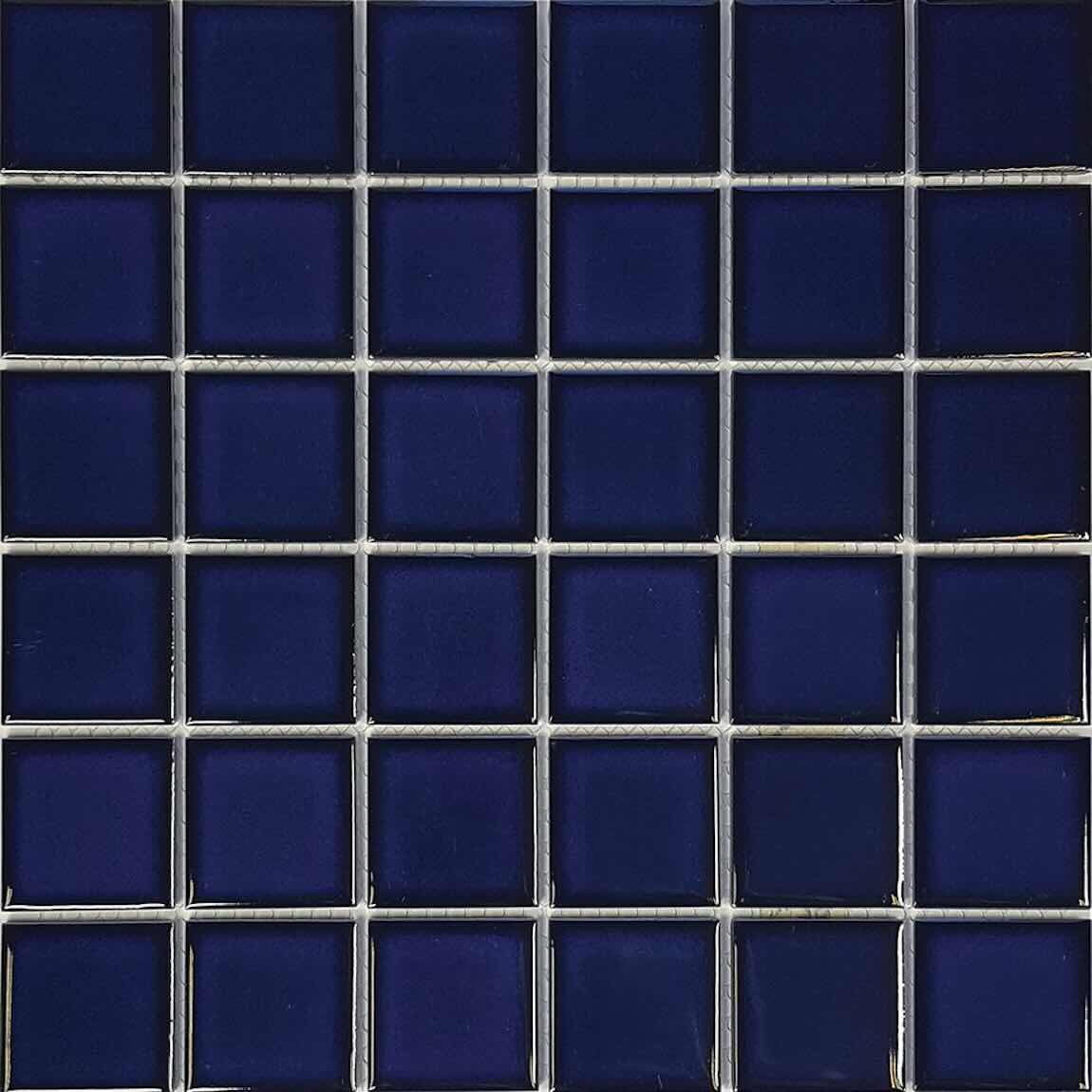 Earth Cobalt Blue Porcelain Pool Mosaic Tile 2''x2''
