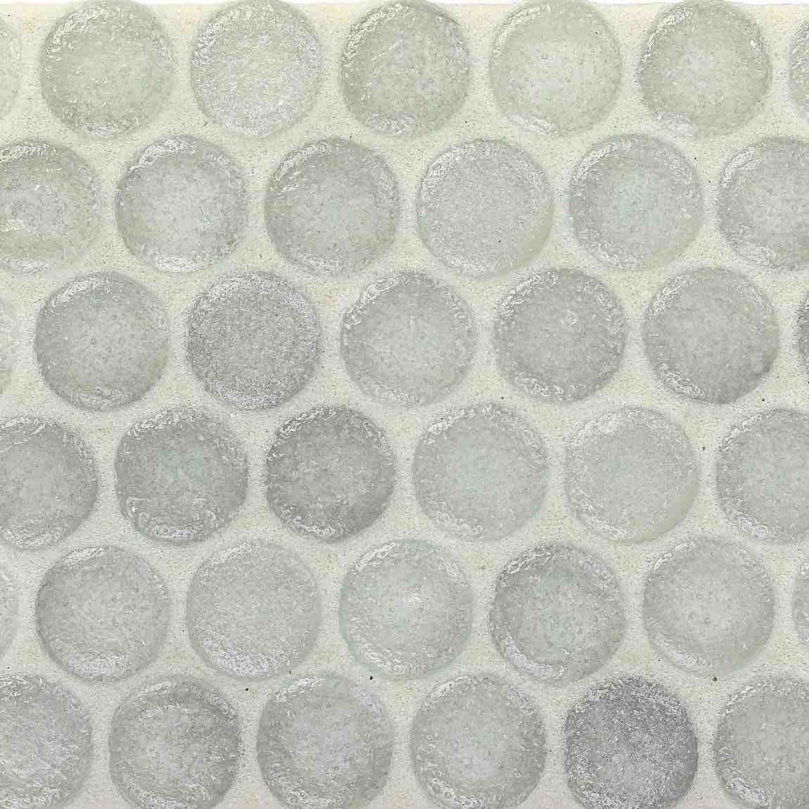Fluid Stream Gray Penny Recycled Glass Tile for swimming pools, waterline, and spas