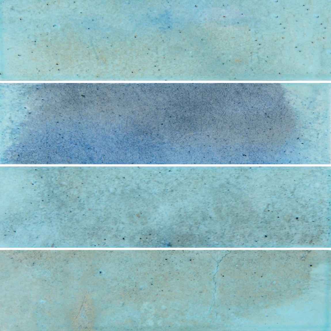 Patina Bluish-Green 3x12 Glossy Porcelain Subway Tile for swimming pools and spas