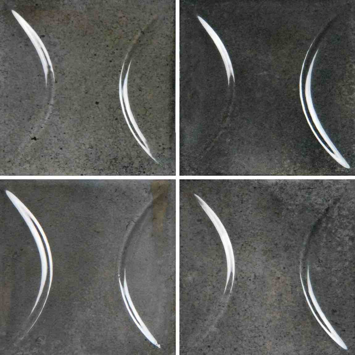Patina Ash 4''x4'' Glossy Porcelain Deco Tile for pools, spas, bathrooms, showers, and backsplashes