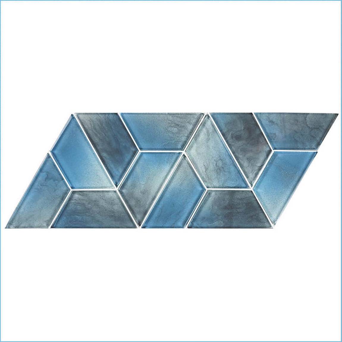 Aspect Morning Blue Glass Mosaic Tile
