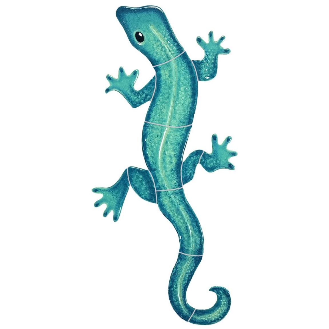 The mesh-mounted Pool Mosaic Gecko adds rich color, character, and life to any backyard, home, or commercial space.