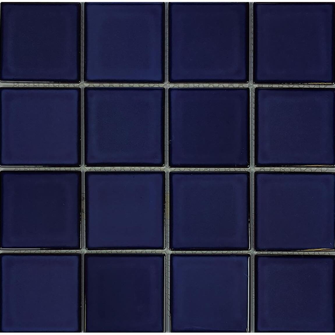 Earth Cobalt Blue Porcelain Pool Mosaic Tile 3''x3''