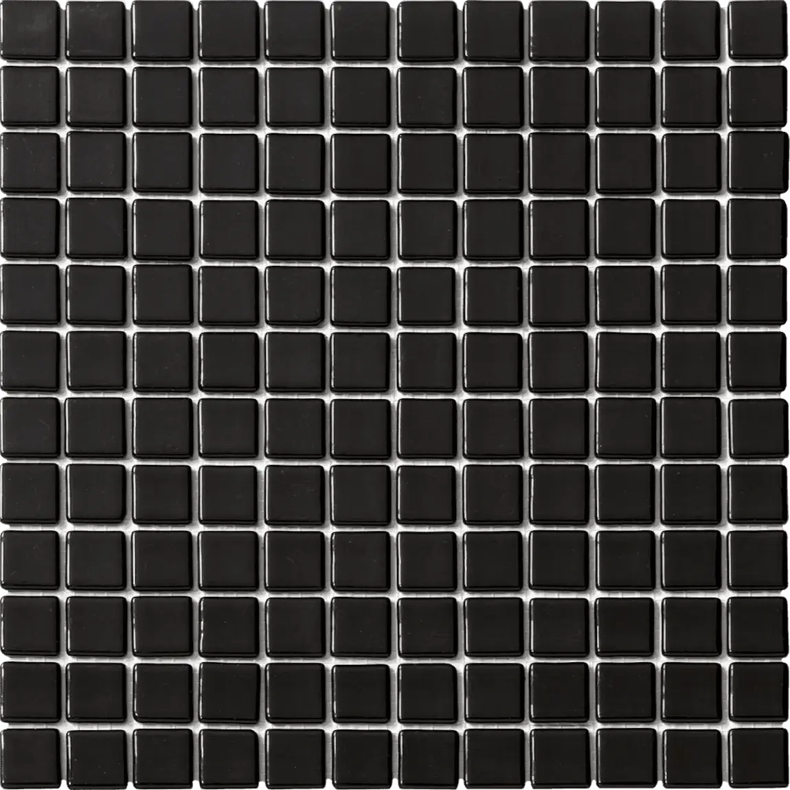 Non-Slip Recycled Glass Tile Black for wet areas such as pool, spas, and shower floora