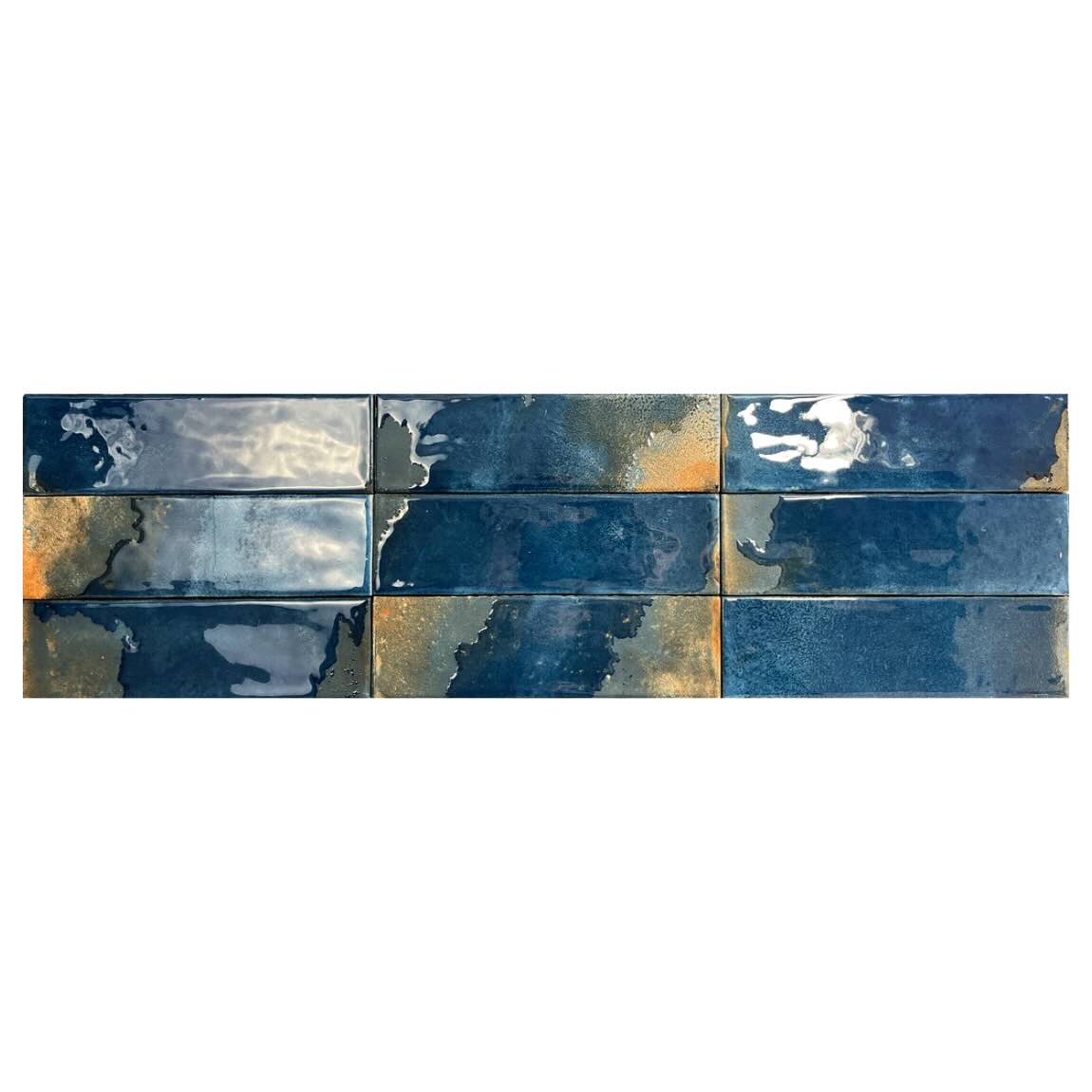 Costa Blanca Distressed Tile Blue 2.5x9