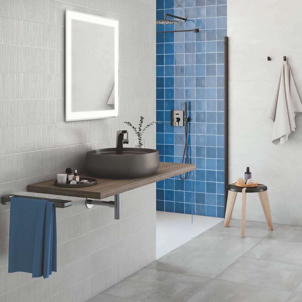 Coastal Blue 5x5 Glazed Ceramic Tile