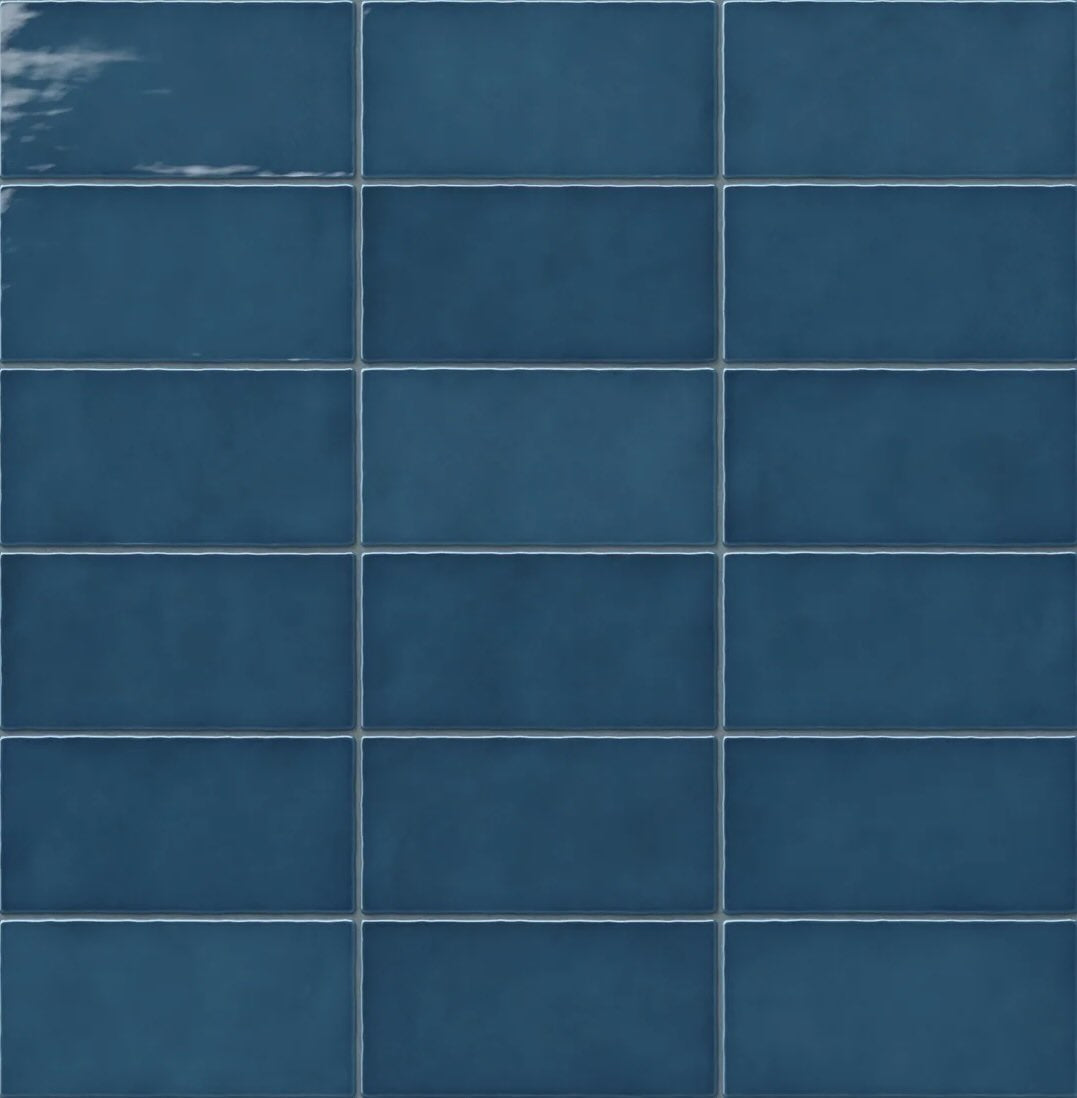 Coastal Blue 2.5x5 Ceramic Subway Tile