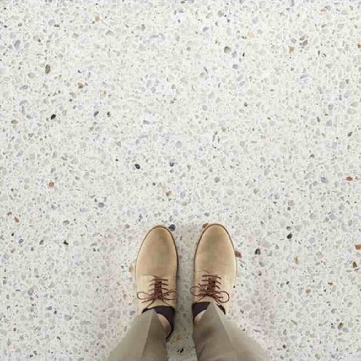 Classic White Terrazzo Look Porcelain Floor Tiles