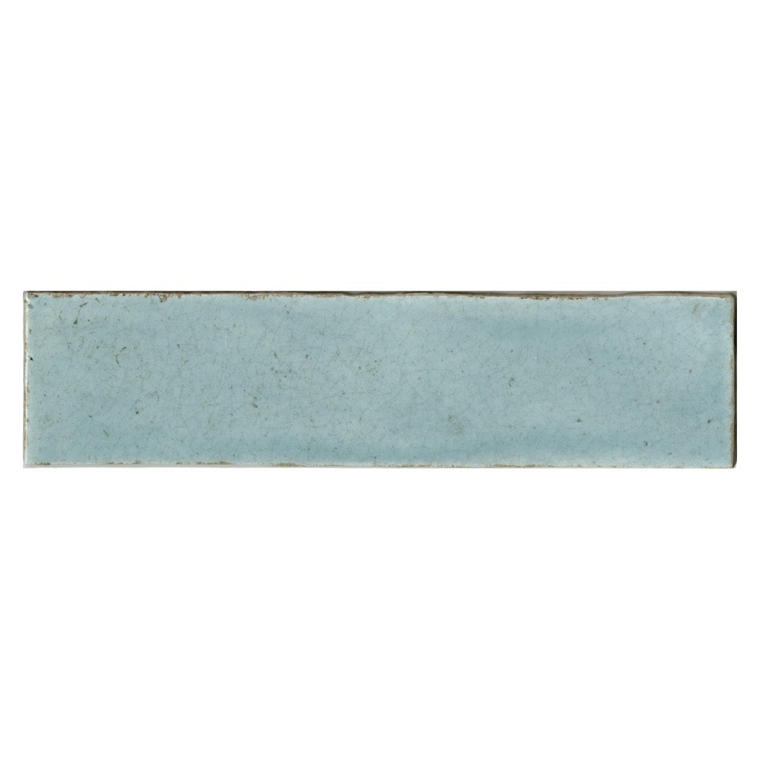 Subway Tile Crackled Aqua 3x12 Glossy for backsplash, bathroom, and shower walls