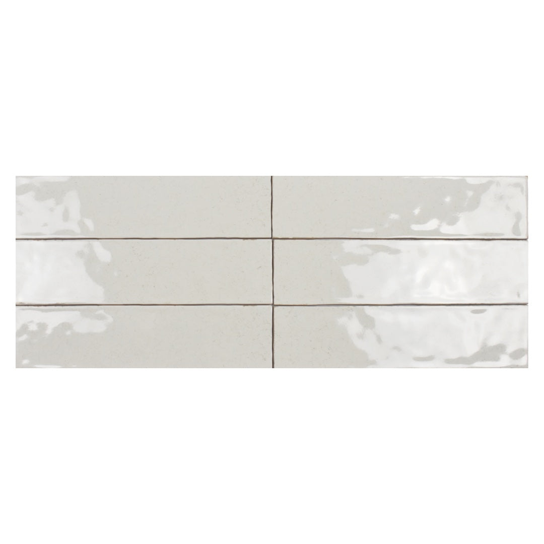Subway Crackled Biscuit 3x12 Ceramic Tile Glossy for bathroom and shower walls