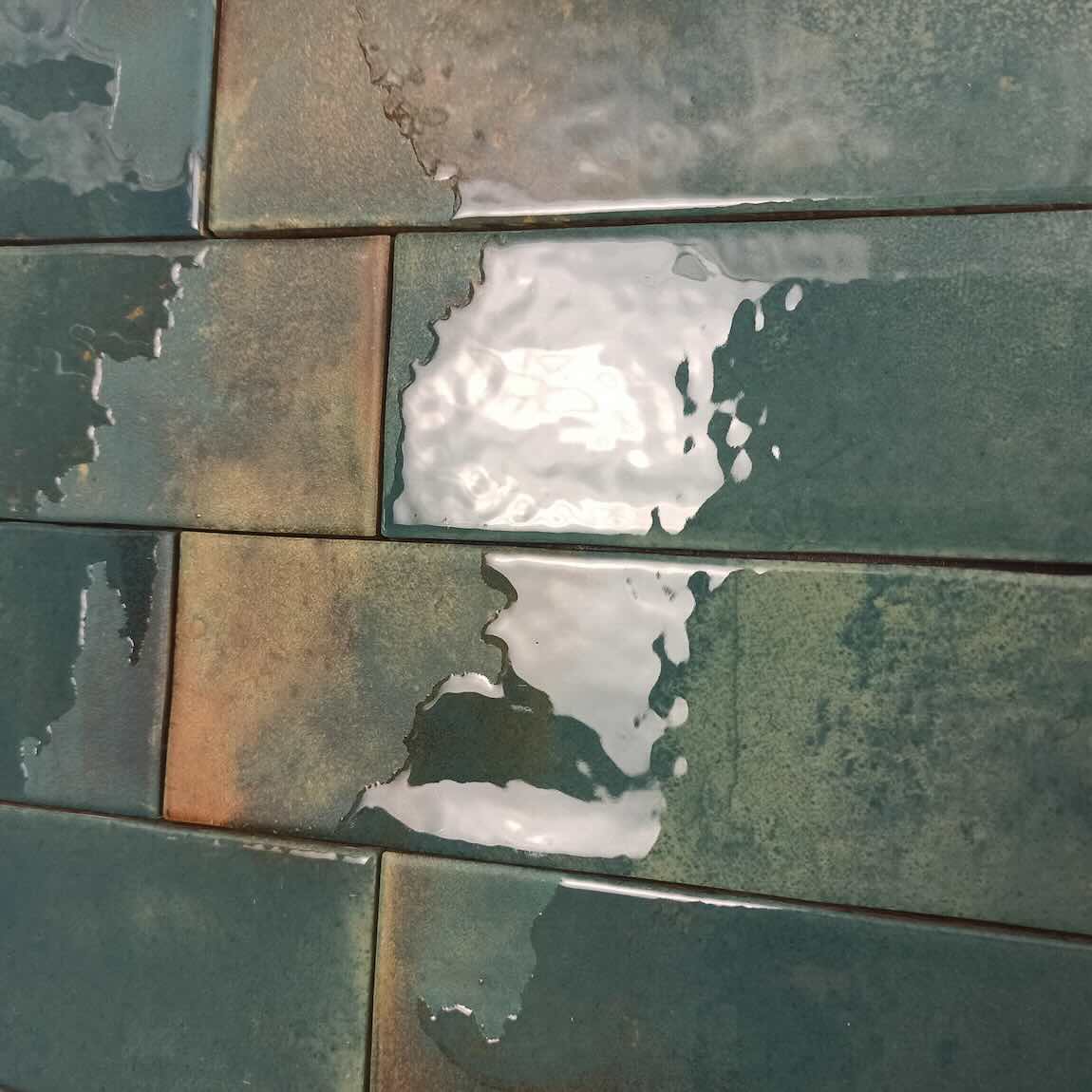 Costa Blanca Distressed Tile Emerald 2.5x9