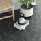 Organic Style Subway Tile Graphite 2x6 featured on a foyer floor