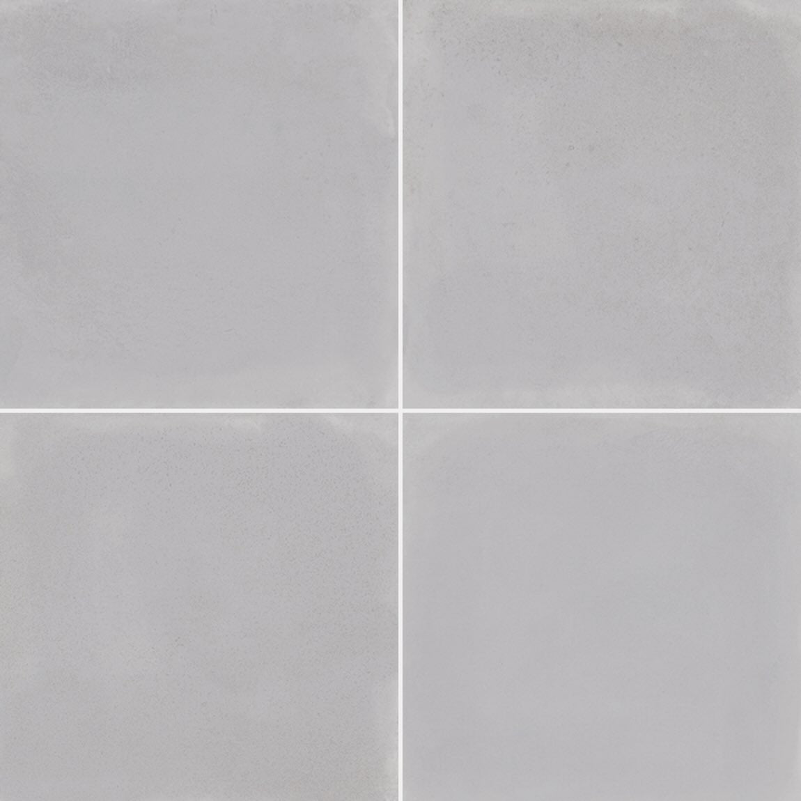 Maiolica Gray Porcelain Tile 6''x6'' for backsplashes, bathrooms, showers, and swimming pools.