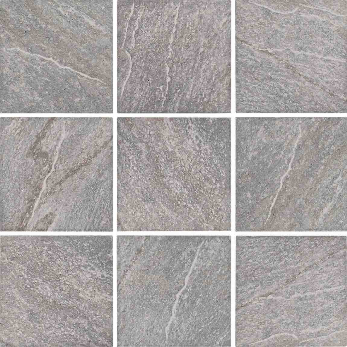 Porcelain Tile 6''x6'' Quartz Gray for pools, spas, and bathrooms