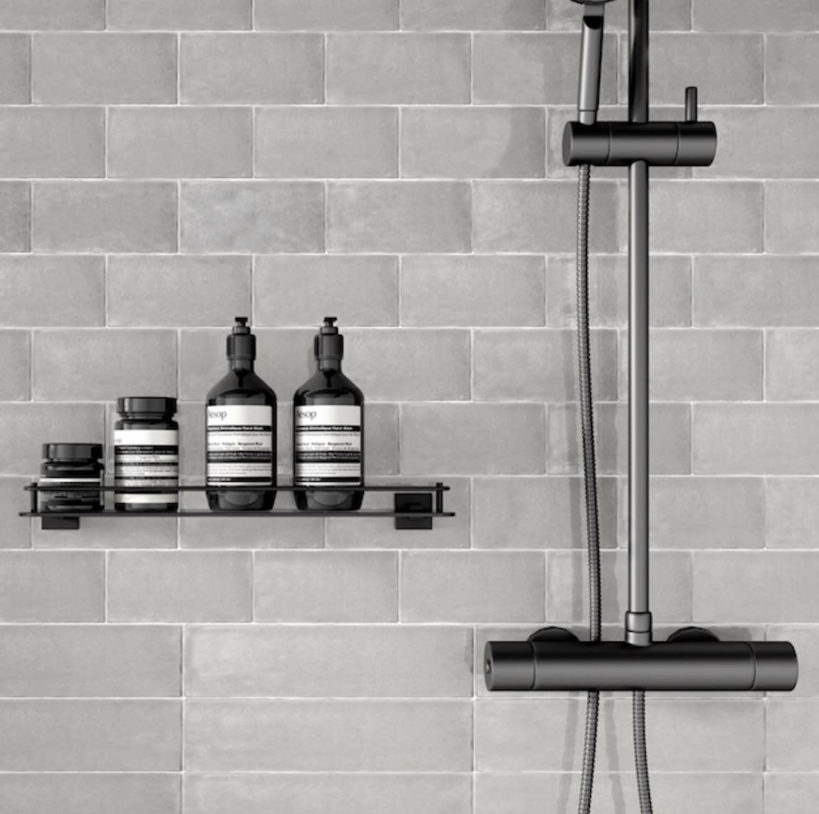 Handcrafted Grey 3x6 Ceramic Wall Tile for backsplash, bathroom, and shower walls