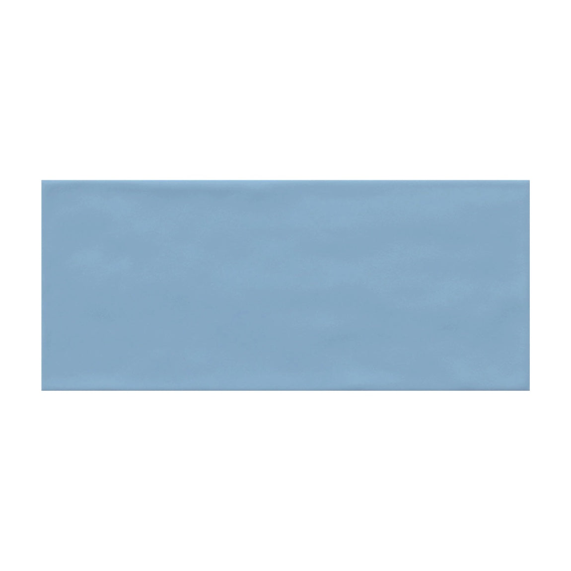 Renaissance Subway Tile Blue 4x10 Ceramic Tile Matte finish with a lightly uneven surface to cover any interior wall, such as backsplash, bathroom, shower, fireplace surround, and featured walls