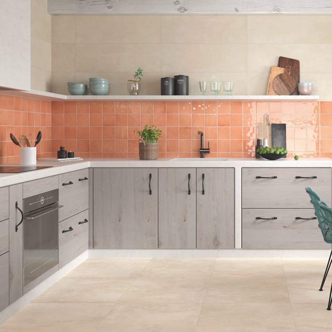 Coastal Rose 5x5 Glazed Ceramic Tile