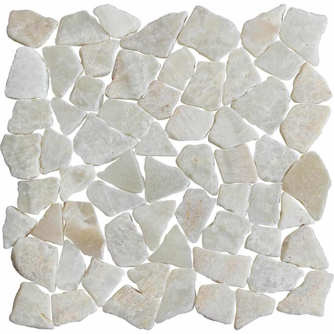 Quartz Tumbled Stone Mosaic Tile for floor and wall