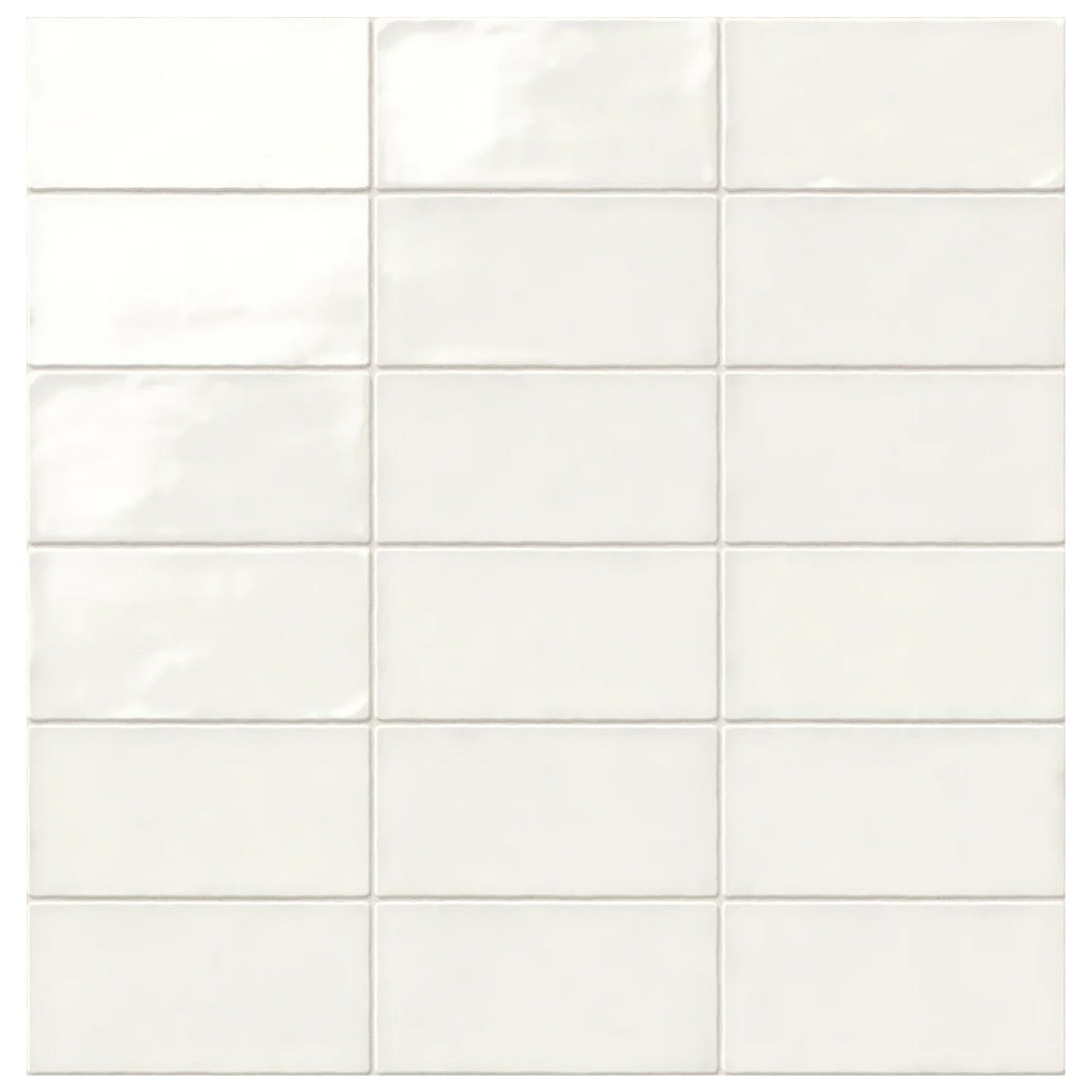 Coastal White 2.5x5 Ceramic Subway Tile
