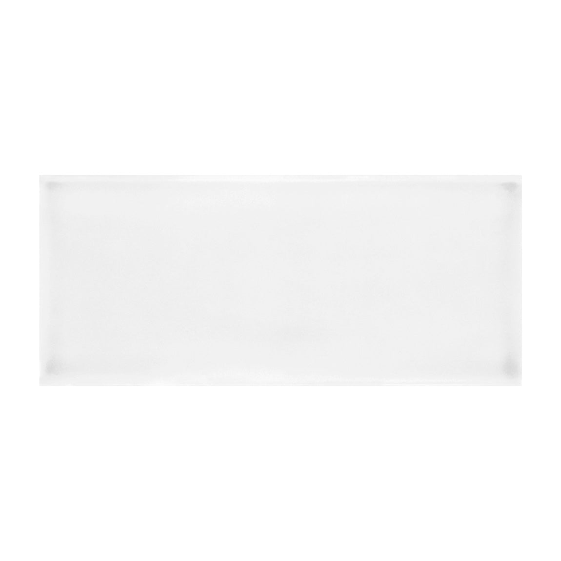 Delight Ceramic Subway Tile White 4''x10'' for kitchen backsplash, bathroom wall, shower wall, fireplace surround, and feature walls