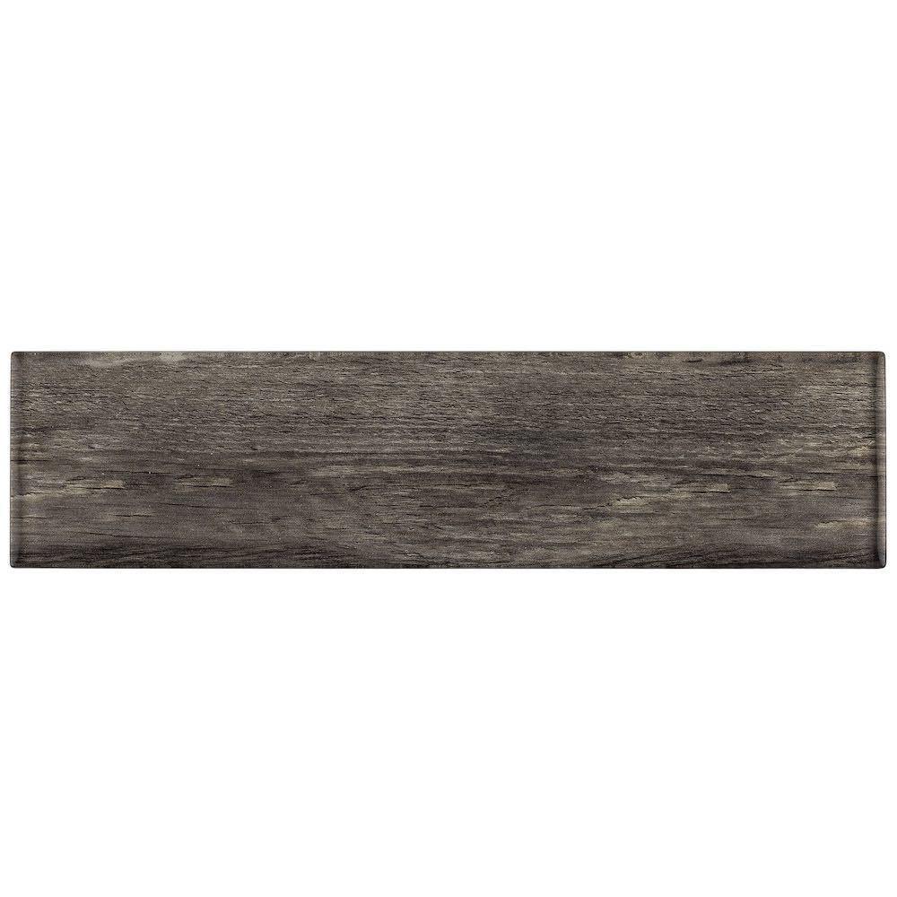 Subway Glass Tile Timber Wood 3 x 12