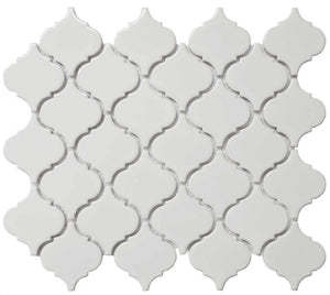 Lantern Porcelain Mosaic Tile White