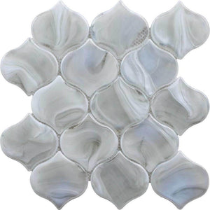 Liquified Glass Tile Pearl Arabesque