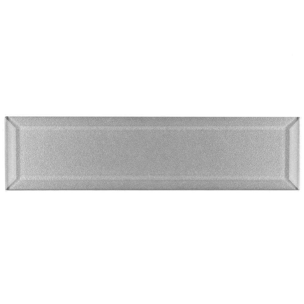 Beveled Glass Subway Tile Platinum 3x12