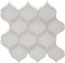 Glass Mosaic Tile Arabesque White Moderne
