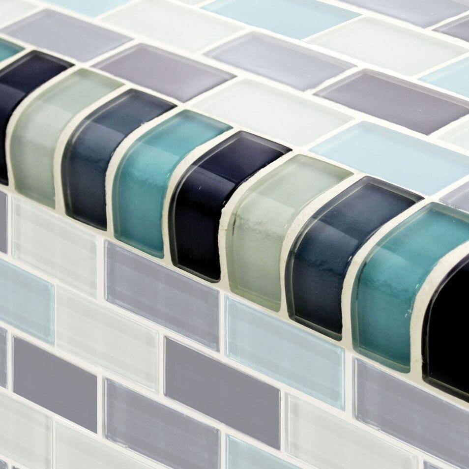 Glass Trim Aquamarine Blend - 1 Linear Foot