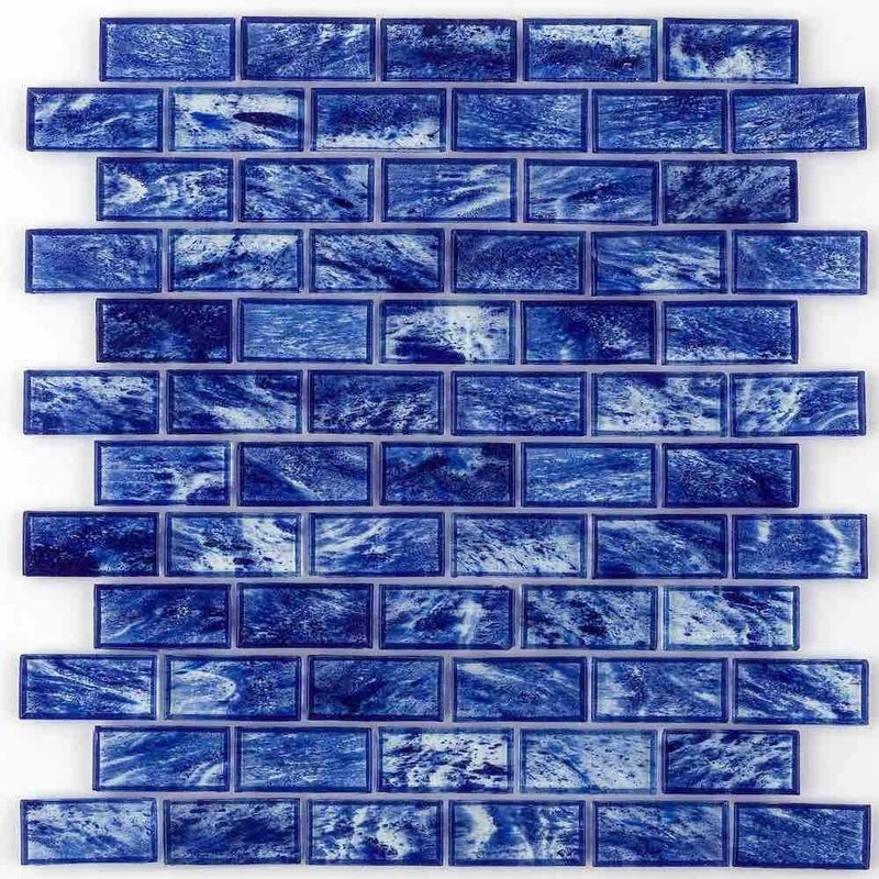 Storm Clear Glass Tile Island 1 x 2