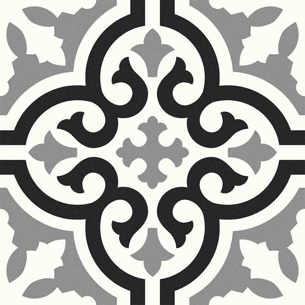 Patterned Floor and Wall Tile Vintage 8 x 8