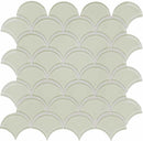 Glass Mosaic Tile Scallop Creamy