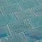 Iridescent Glass Tile Summer Sea Foam 2 x 3