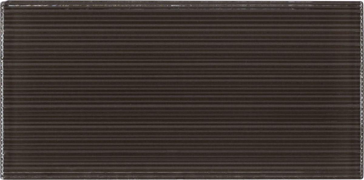 Glass Subway Tile Texture Dark Chocolate 3 x 6