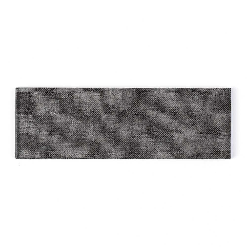 Subway Glass Tile Black Jeans 3 x 9