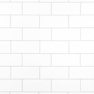 Subway Tile Ceramic White Glossy 3x6 for backsplash, and bathroom walls