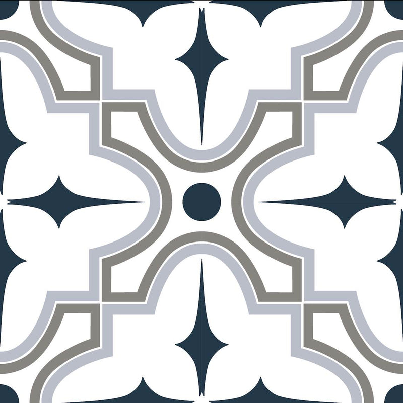 Patterned Tile Emporium Blue 8x8 - Pattern 2