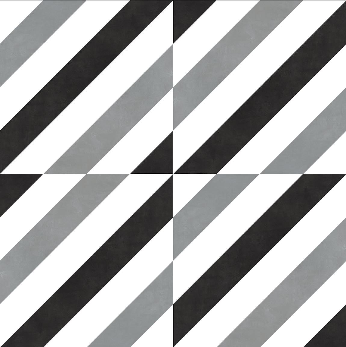 Patterned Porcelain Tile Stripes 8x8 Pattern 3