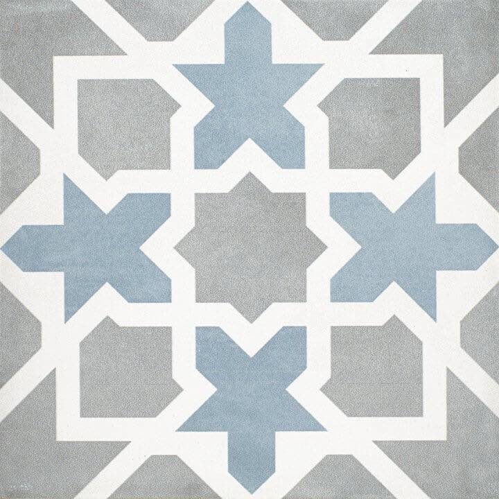 Patterned Tile Tender Grey 8x8