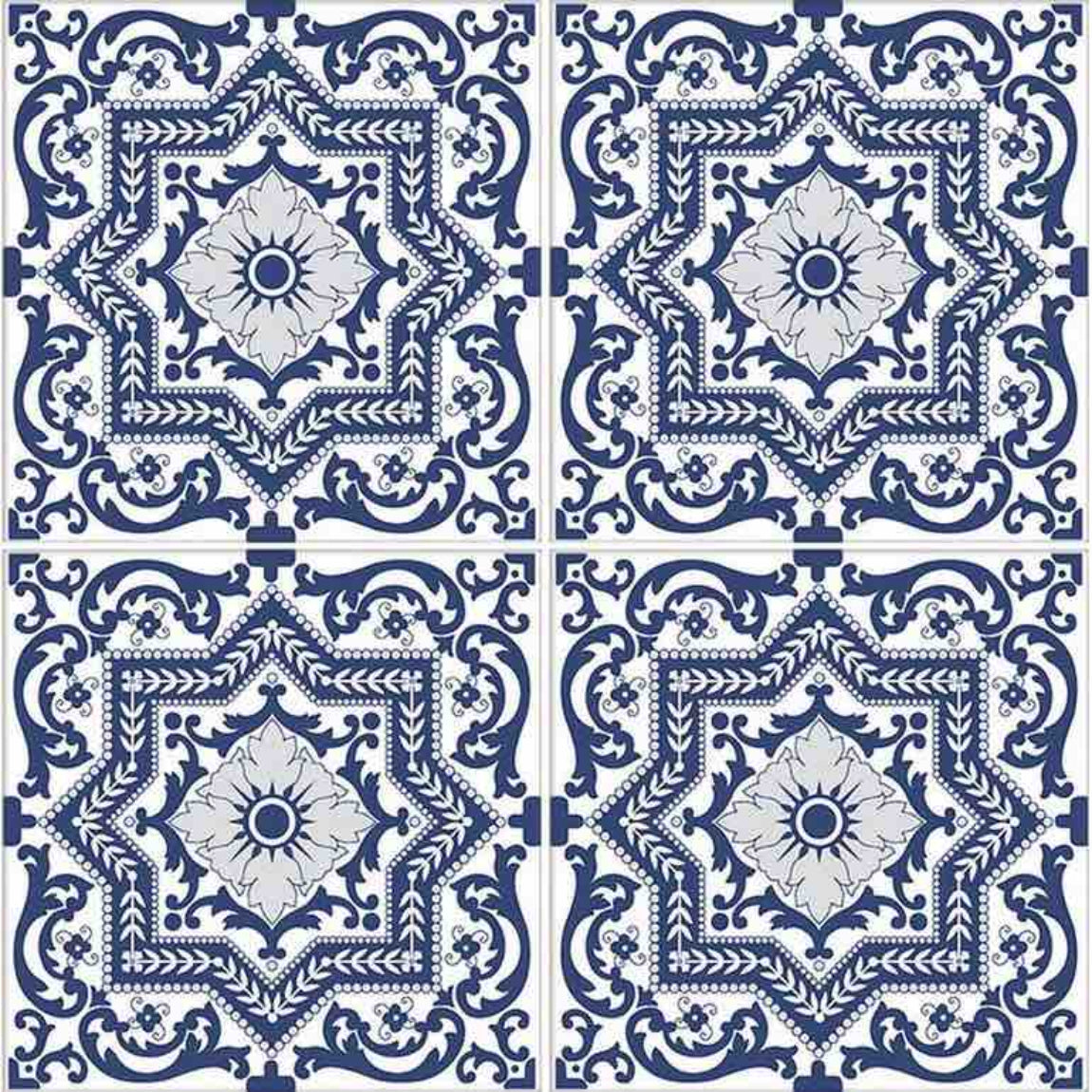 Andalusia Patterned Porcelain Tile 6x6 for backsplash, bathroom, and pool