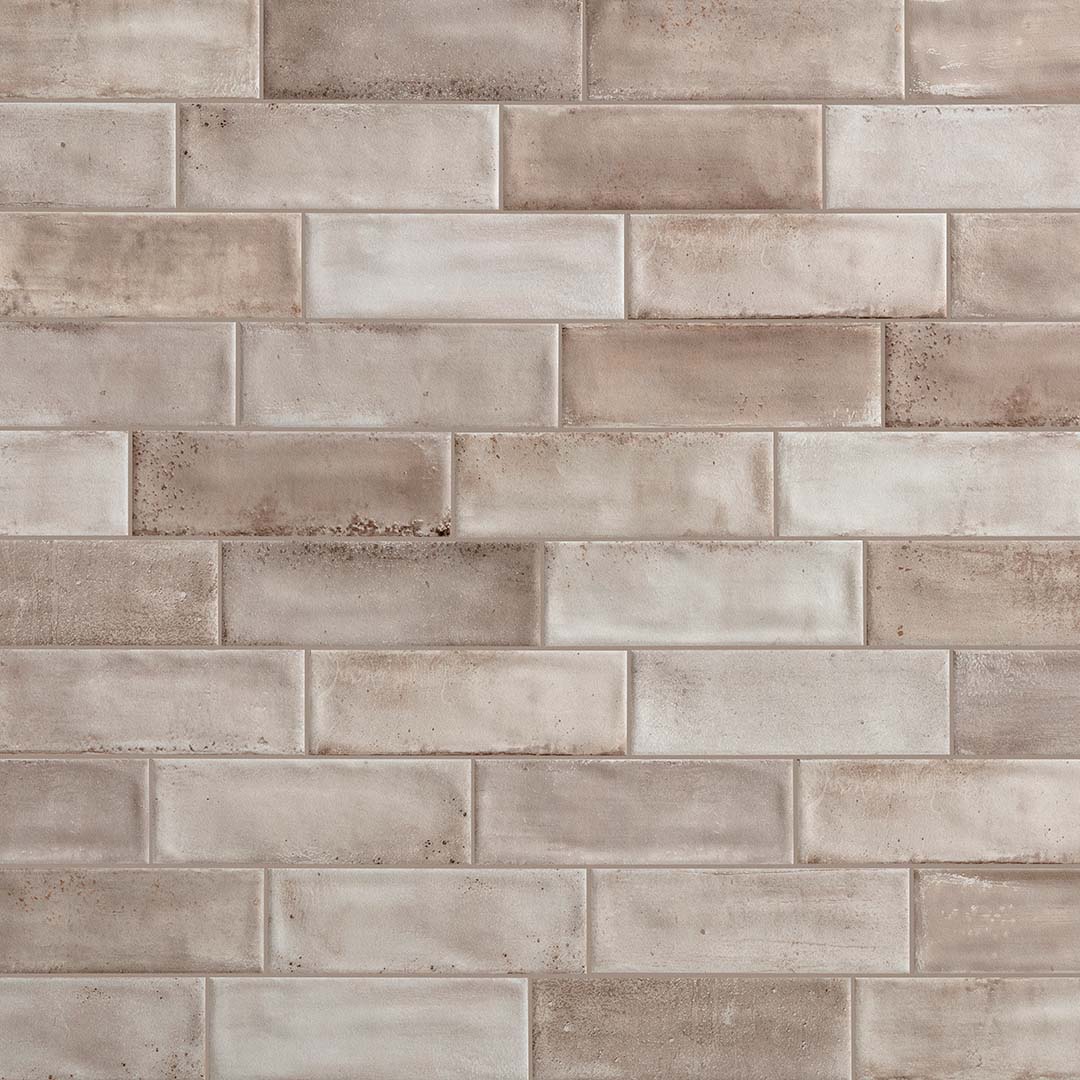Porcelain Subway Tile Washed Beige Matte 4x12